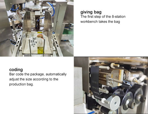 Eight-Station Fully Automatic Liquid Beverage and Food Packaging Equipment with Hydraulic Drive