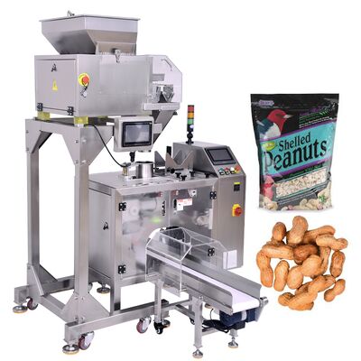Automatic Zipper Stand-Up Pouch Packaging Machine with Bearing for Food Granules/Solids Plastic Film Packaging