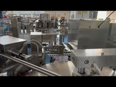 Obrotowa maszyna pakująca granulki Wacik Linia kostek lodu Pierogi Skrzydełka kurczaka