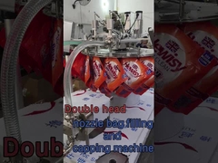 Maszyna do wypełniania i pokrywania worka z dwustronnym dyskiem z jednym osobą